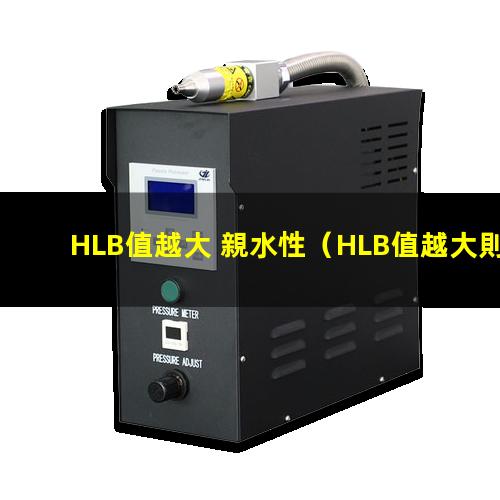 HLB值越大 親水性